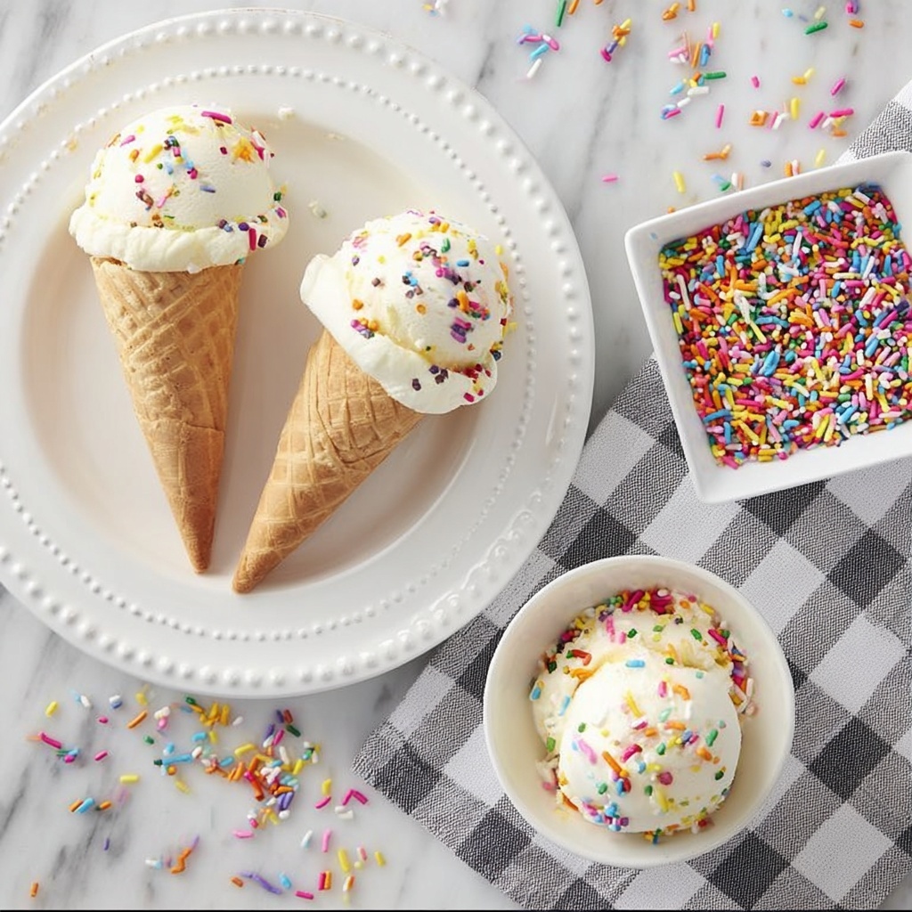 Ice Cream Cone White Chocolate Cocoa Bombs Recipe - Recipe Image