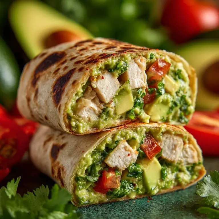 Quick & Easy Chicken Avocado Wrap Recipe