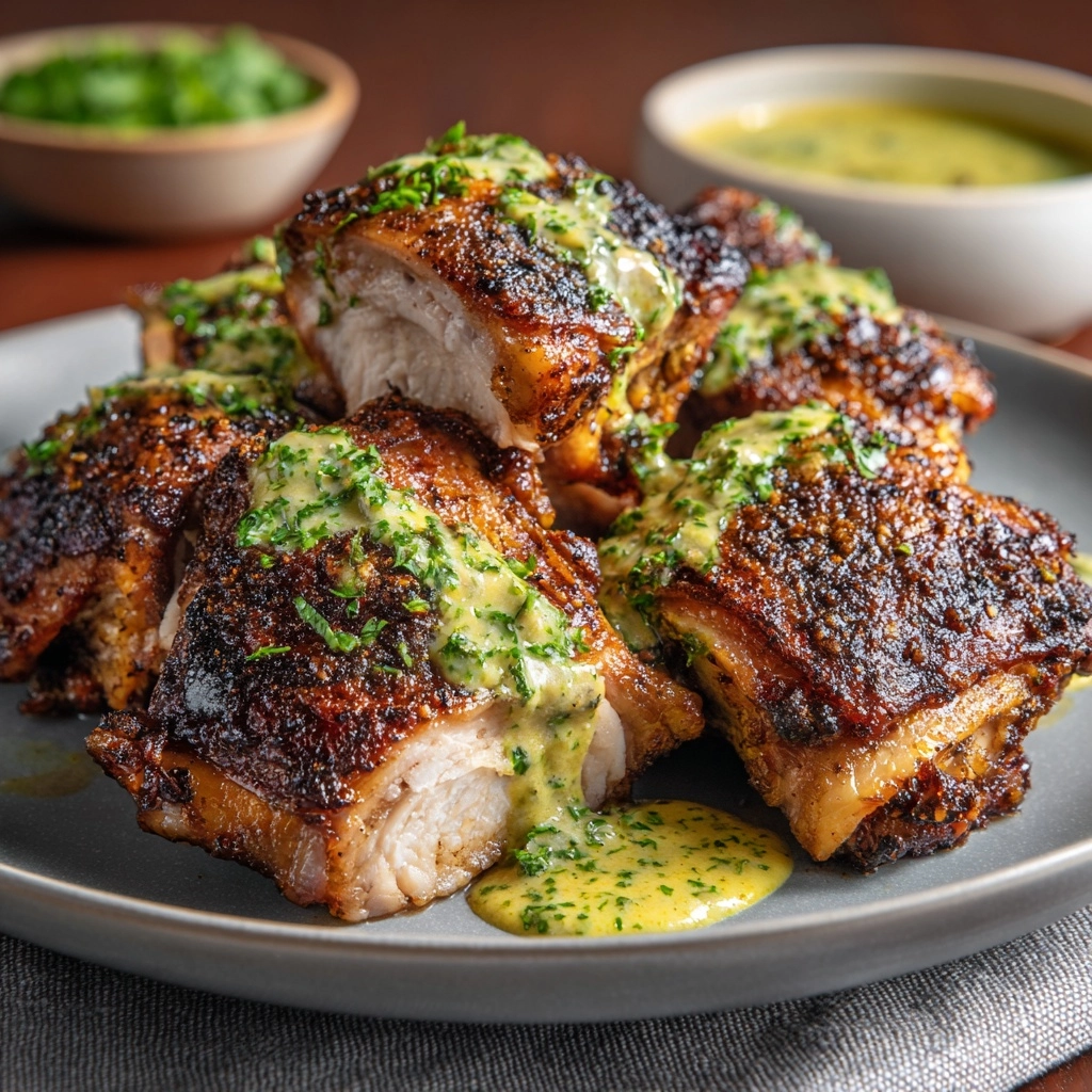 Peruvian Chicken with Green Sauce Recipe - Recipe Image