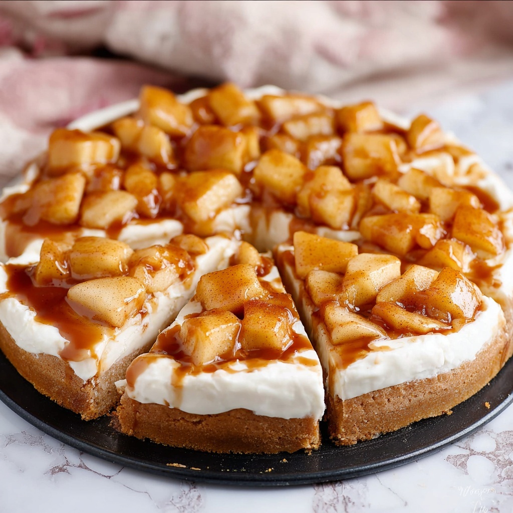 Caramel Apple Dessert Pizza Recipe - Recipe Image