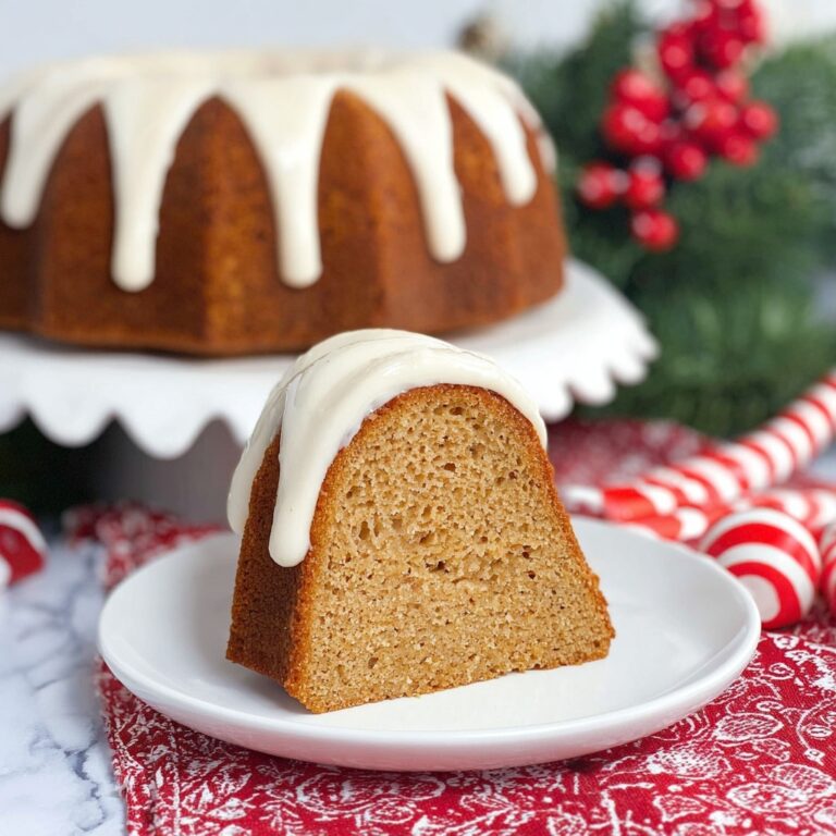 Gingerbread Bundt Cake with Cream Cheese Frosting Recipe