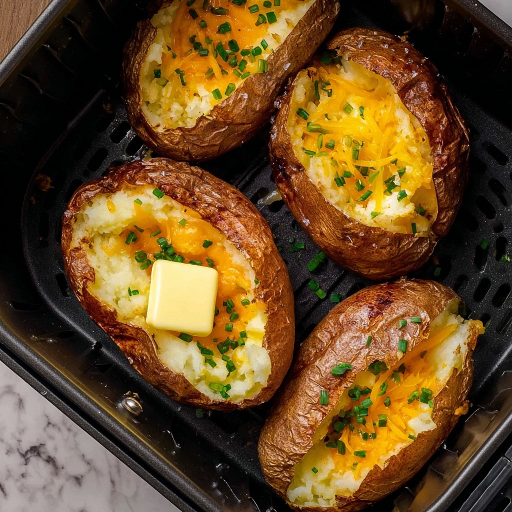 Air Fryer Baked Potatoes Recipe - Recipe Image