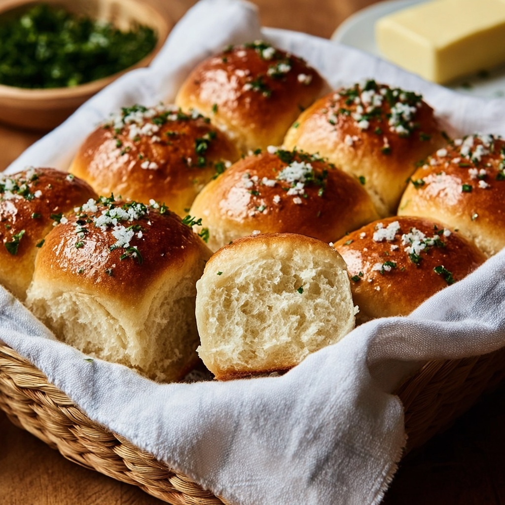 Best Garlic Bread Rolls Recipe - Recipe Image