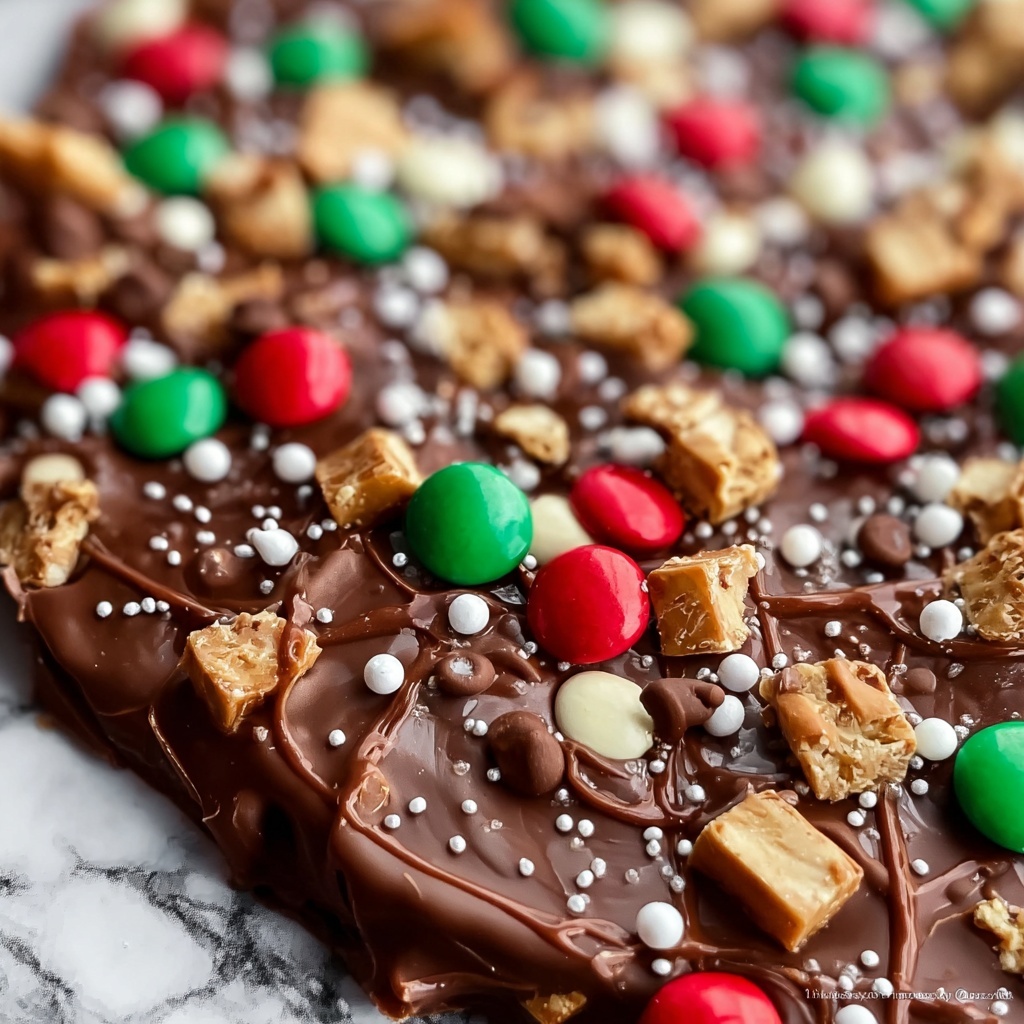 Irresistibly Festive Christmas Bark That’s Sweet and Crunchy Recipe - Recipe Image