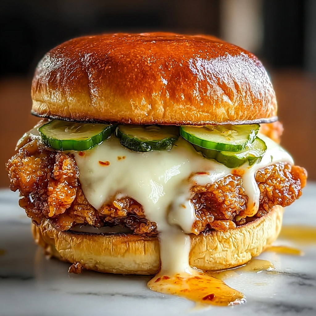 Irresistible Jalapeno Honey Drenched Crispy Fried Chicken Sandwich Recipe - Recipe Image