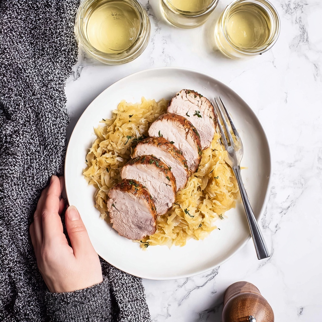 Pork Roast with Sweet Apple and Sauerkraut Recipe - Recipe Image