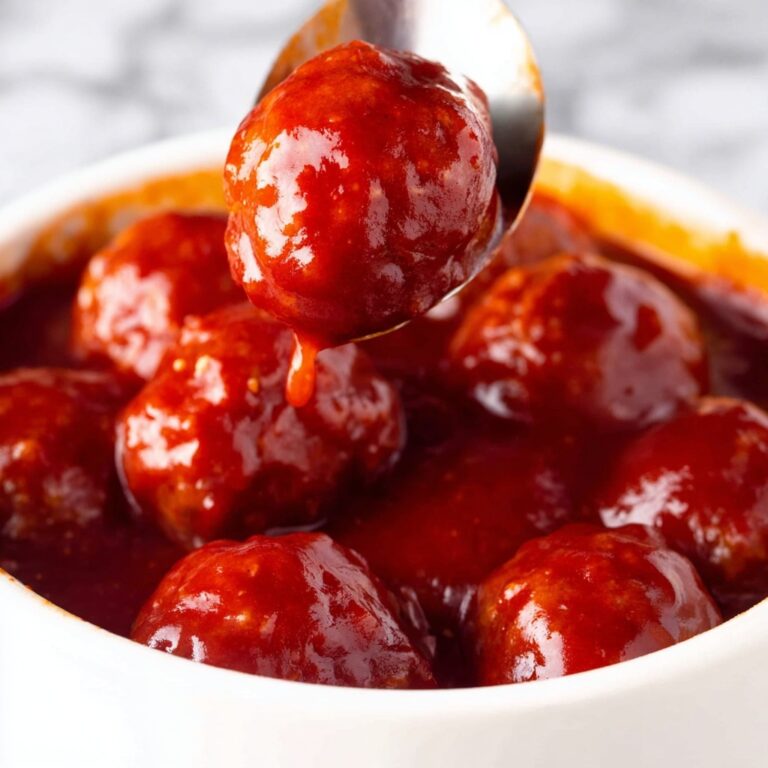 Cranberry BBQ Crockpot Meatballs Recipe