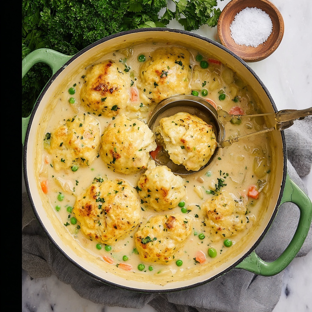 Dutch Oven Chicken and Dumplings Recipe - Recipe Image