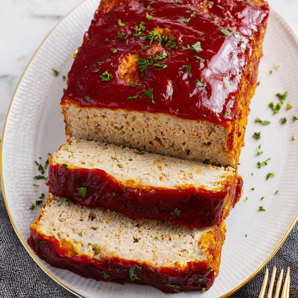 Chicken Meatloaf with Parmesan and Tangy Glaze Recipe - Recipe Image