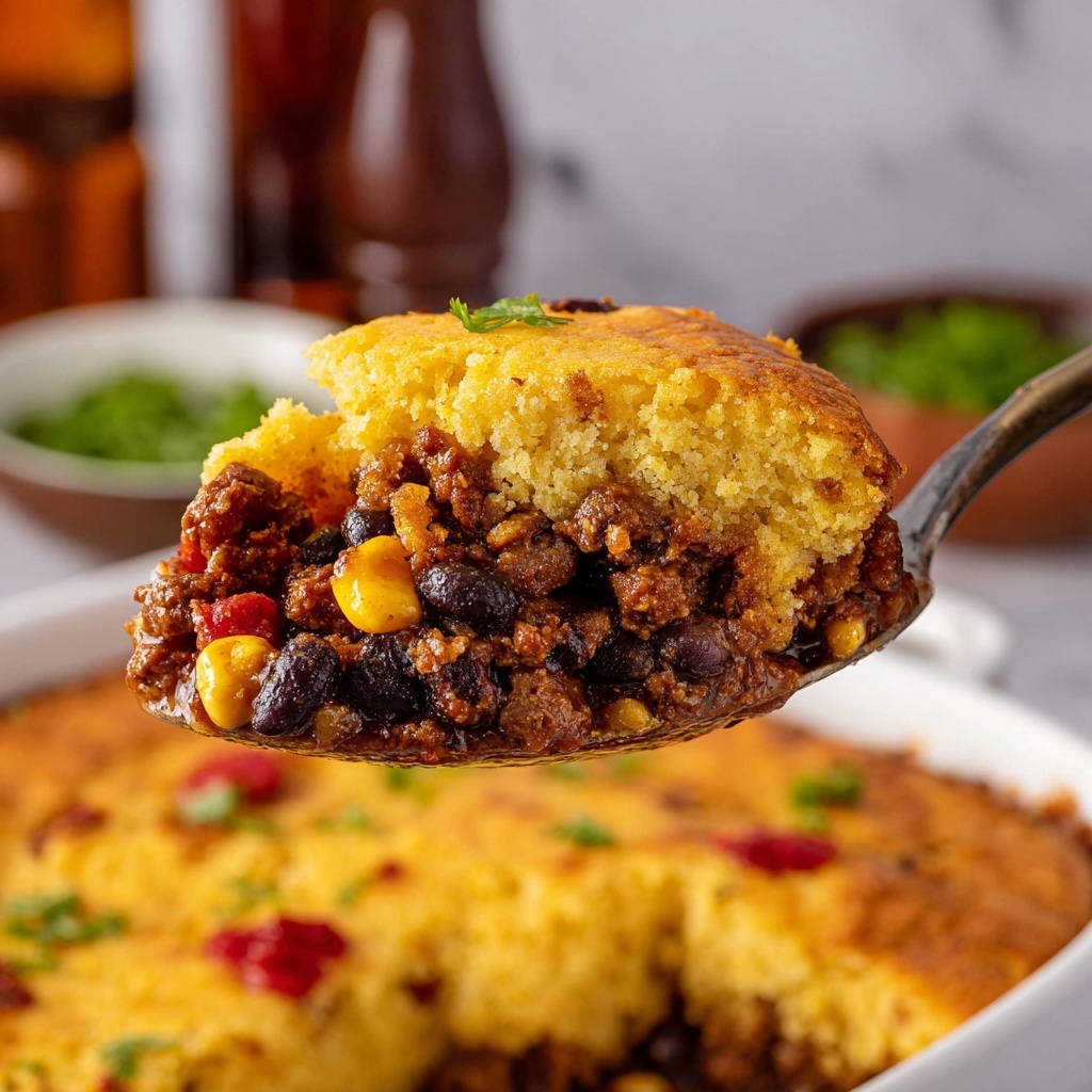 Chili Cornbread Casserole Recipe - Recipe Image