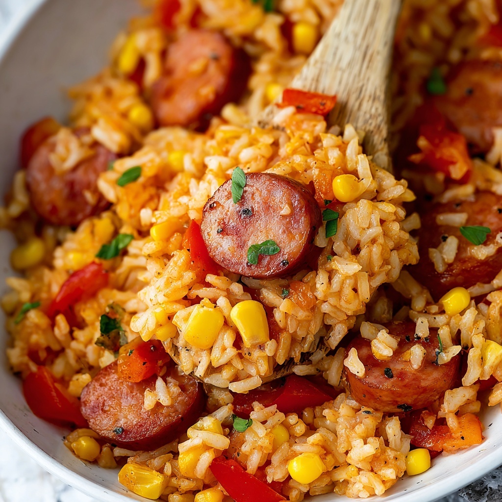 Kielbasa and Rice Skillet Recipe - Recipe Image