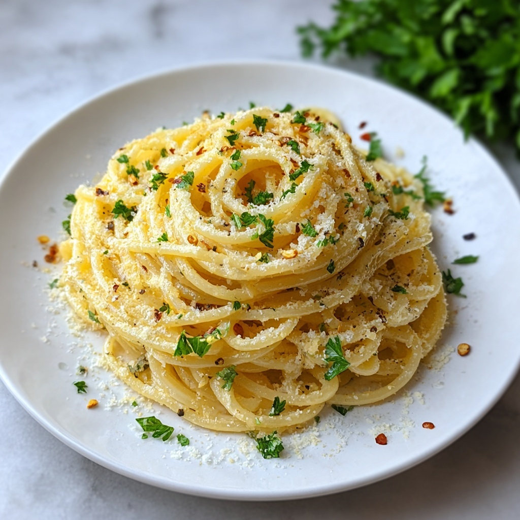 Garlic Parmesan Pasta Recipe - Recipe Image