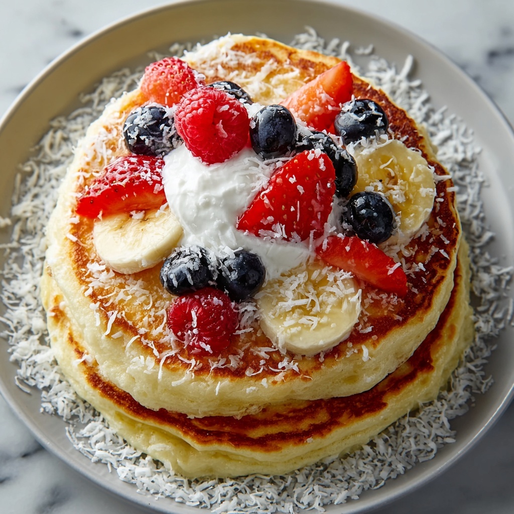 Sweet Coconut Cream Pancakes Recipe - Recipe Image