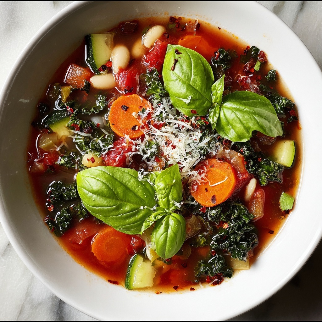 Savory Italian Kale Soup with Tender Vegetables Recipe - Recipe Image
