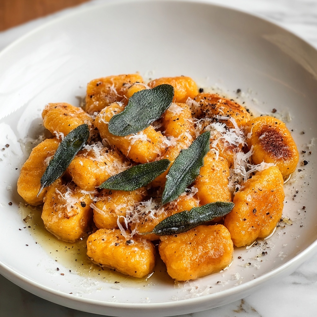 Pumpkin Gnocchi with Brown Butter and Sage Recipe - Recipe Image