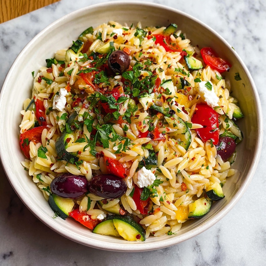 Hearty Mediterranean Lemon-Orzo Dinner Recipe - Recipe Image
