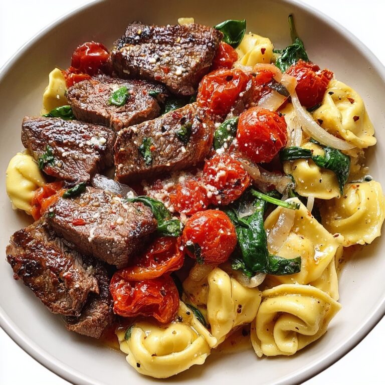 One-Pan Steak Bite Tortellini Recipe