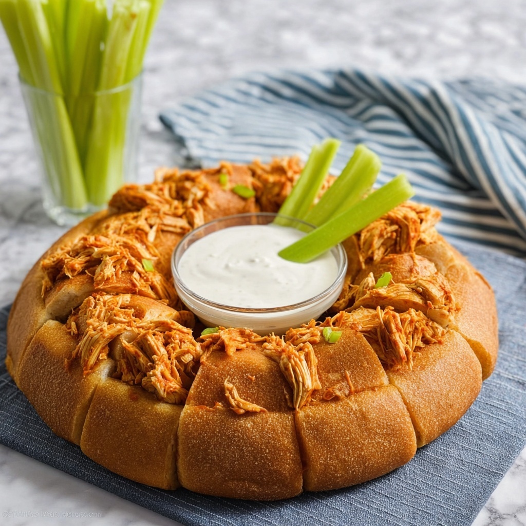 Buffalo Chicken Crescent Ring Recipe - Recipe Image