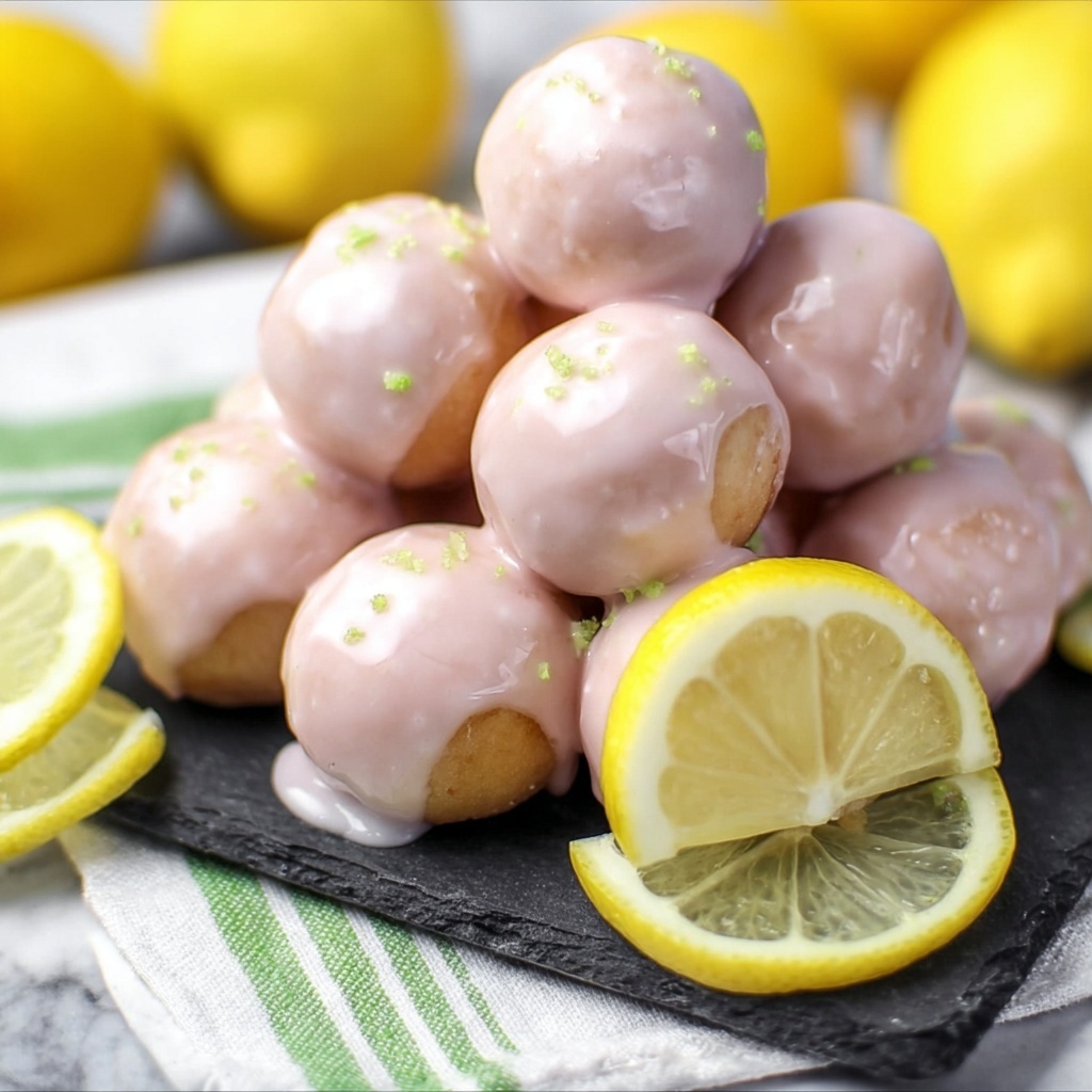 Easy Lemon Donut Holes Recipe - Recipe Image