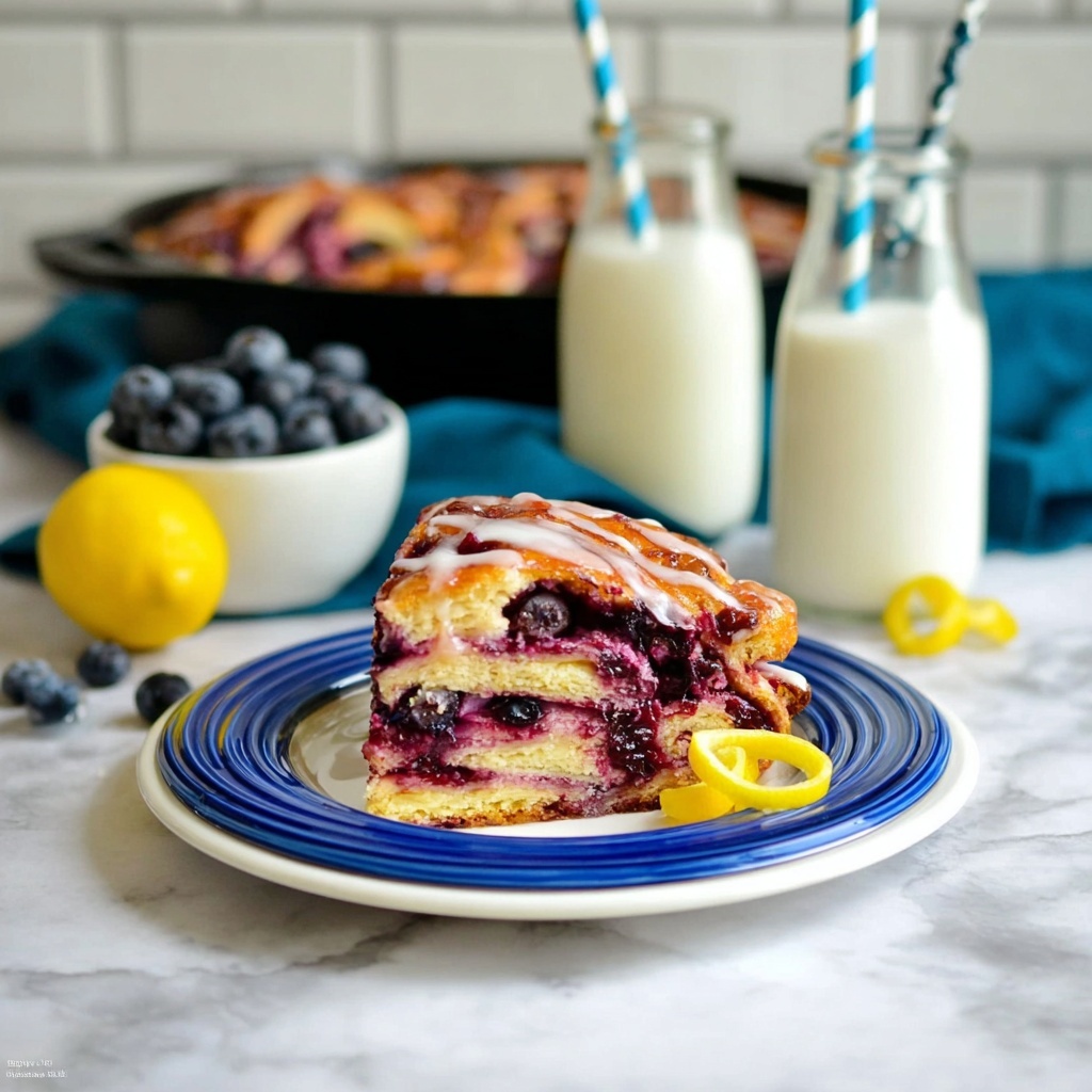 Lemon Blueberry Swirl Bread Recipe - Recipe Image