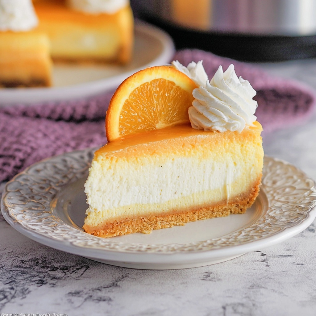 Instant Pot Creamsicle Cheesecake Recipe - Recipe Image