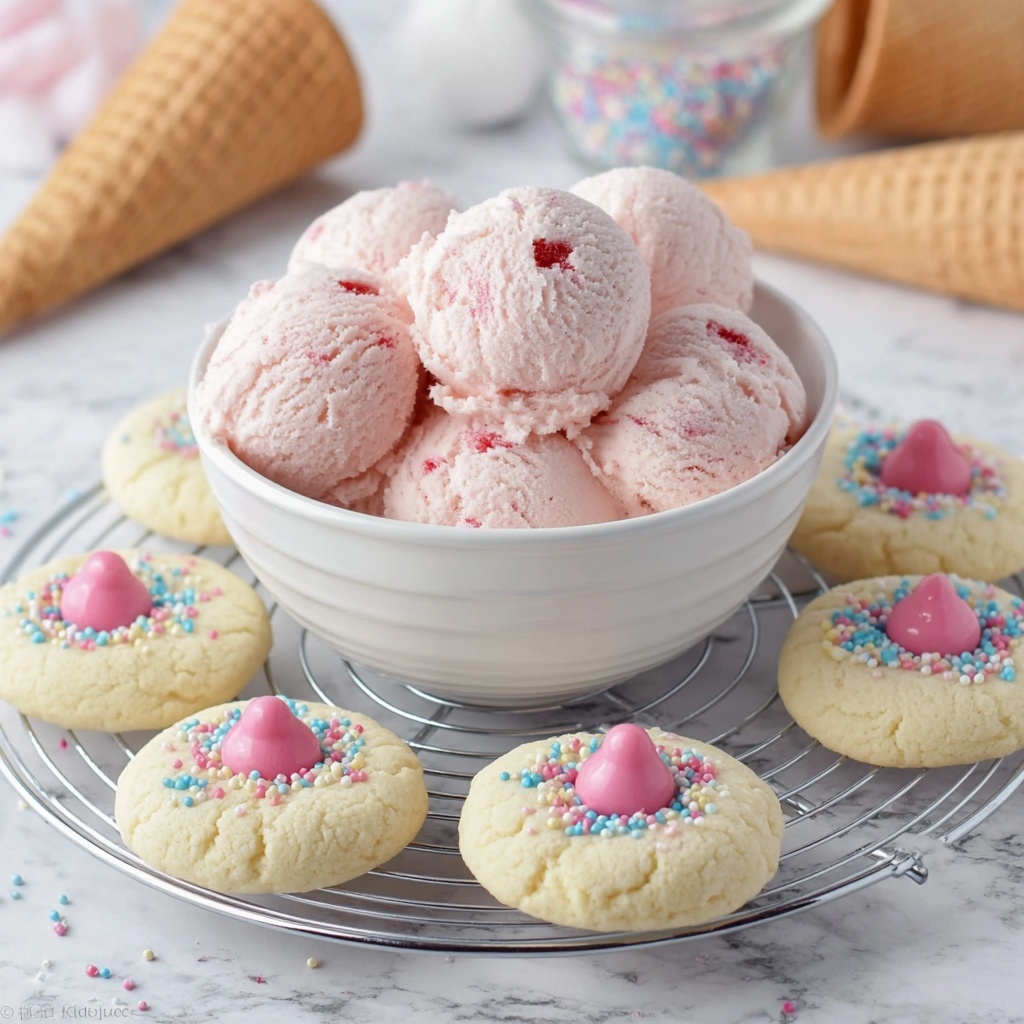 Strawberry Kiss Cookies Recipe - Recipe Image