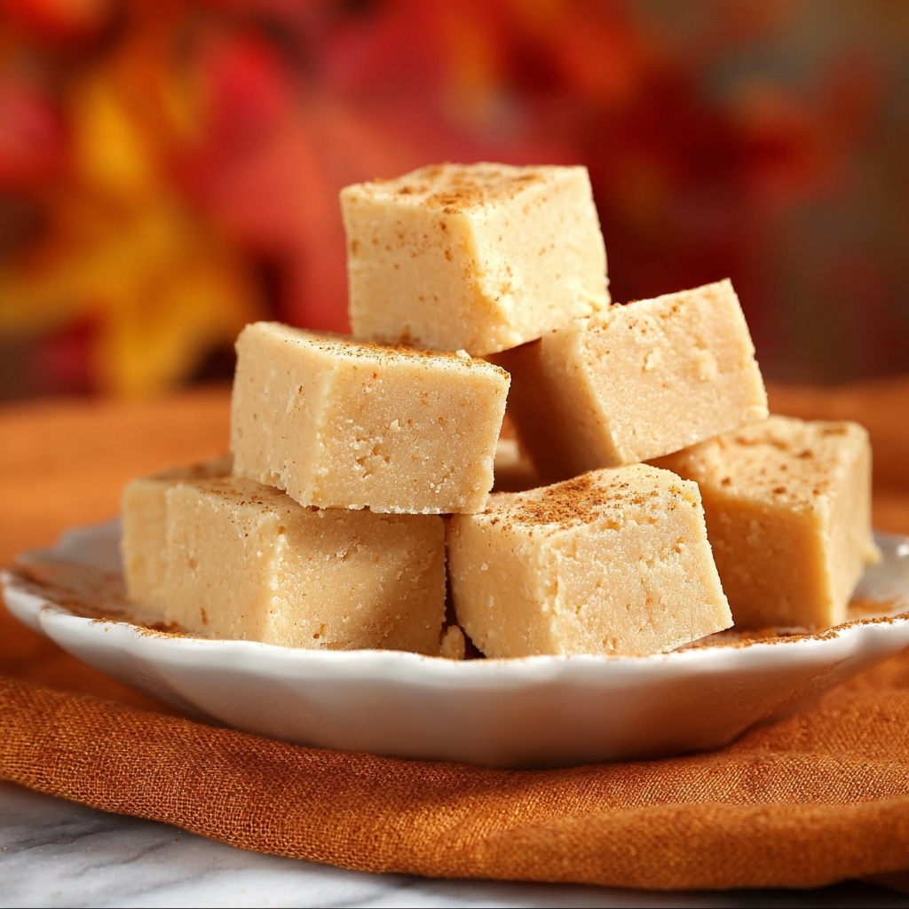 Pumpkin Spice White Chocolate Fudge Recipe - Recipe Image
