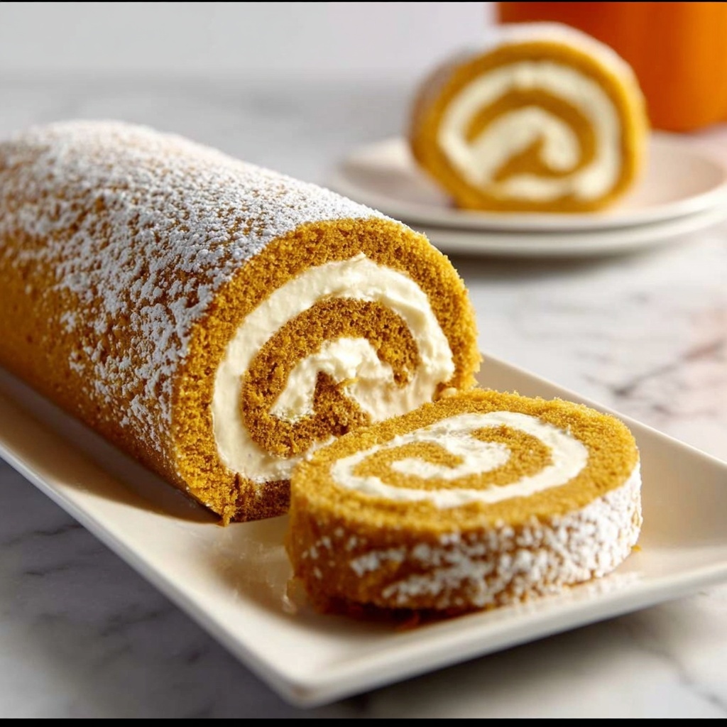 Pumpkin Cake Roll Recipe - Recipe Image