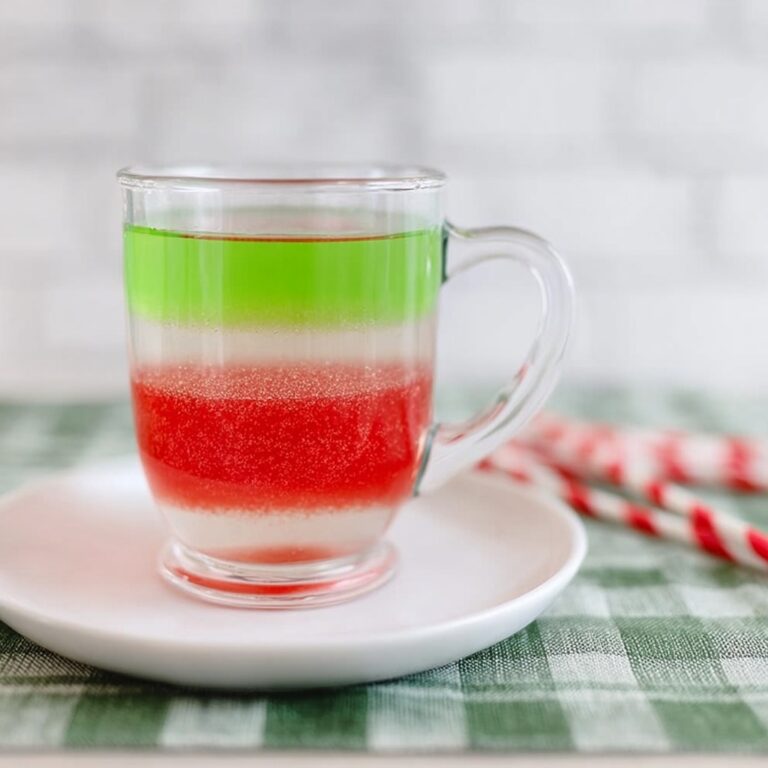 Vodka Christmas Cocktail with Marshmallow and Raspberry Fizz Recipe