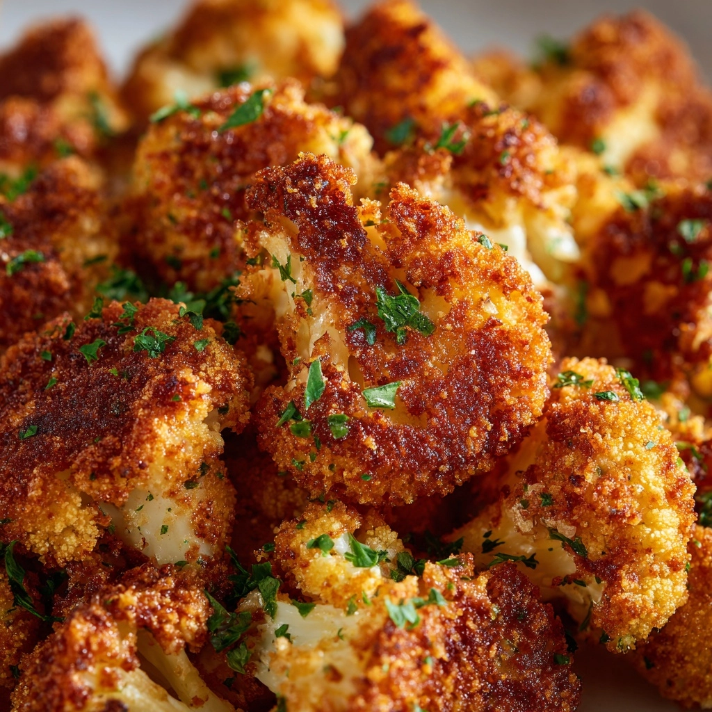 Crispy Parmesan Cauliflower Bites Recipe - Recipe Image