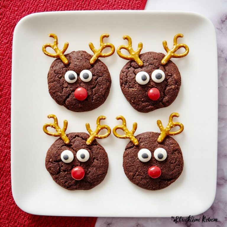 Easy Rudolph Brownie Cookies Recipe