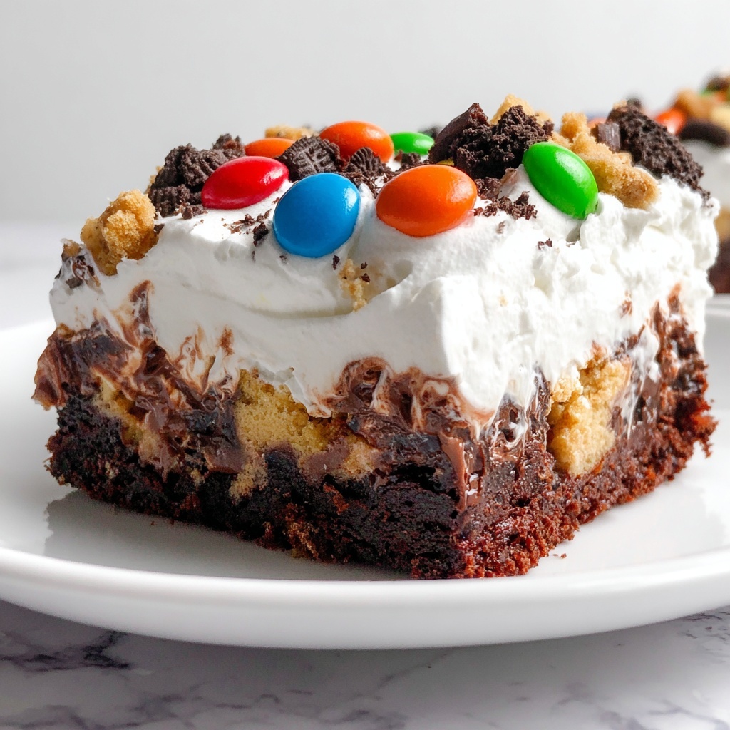Monster Cookie Poke Cake Recipe - Recipe Image