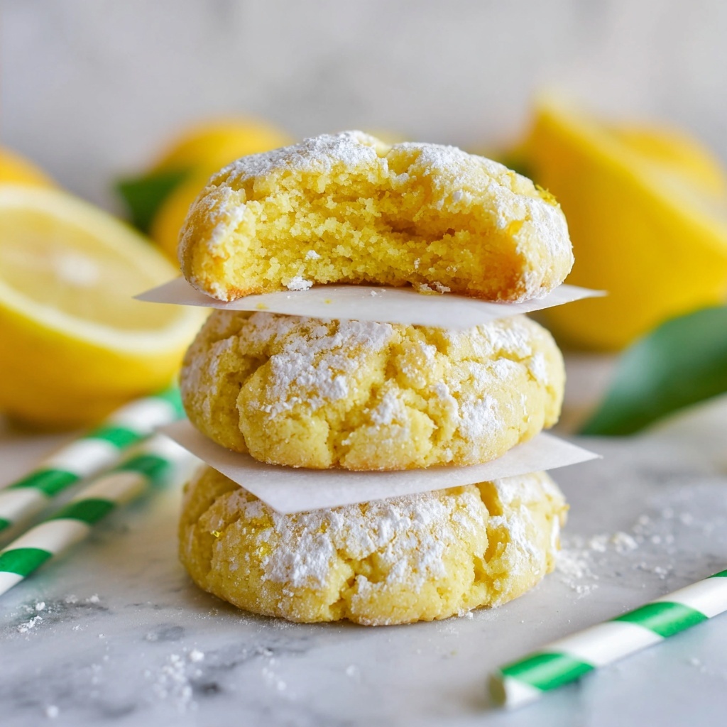 Lemon Crinkle Cookies Recipe - Recipe Image