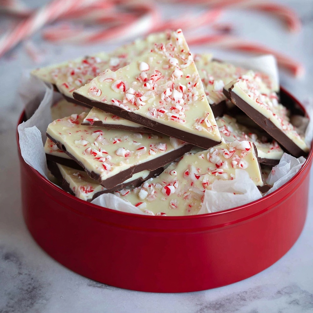 Chocolate Peppermint Bark Recipe - Recipe Image