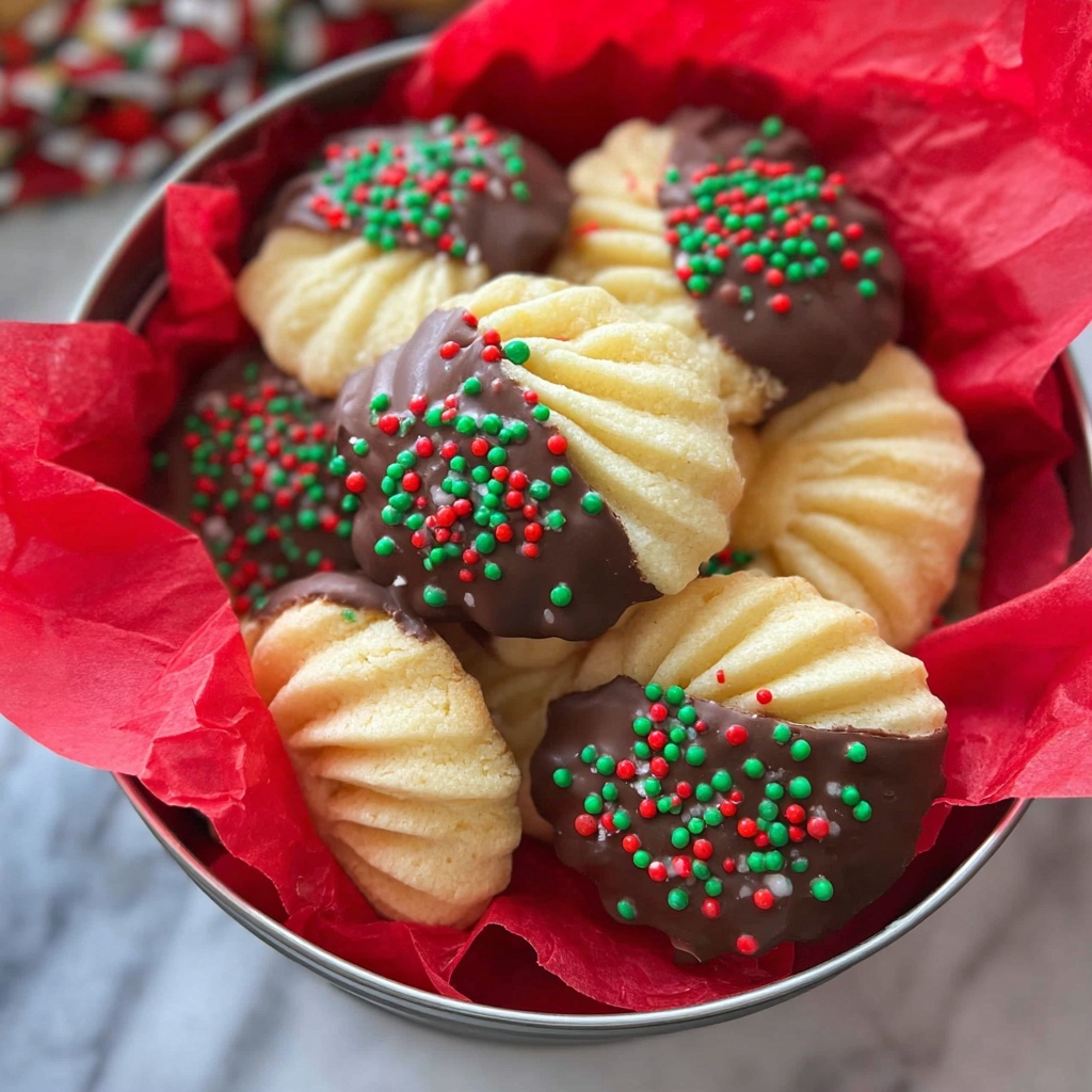 Buttery Piping-Style Sugar Cookies with Optional Chocolate and Sprinkles Recipe - Recipe Image