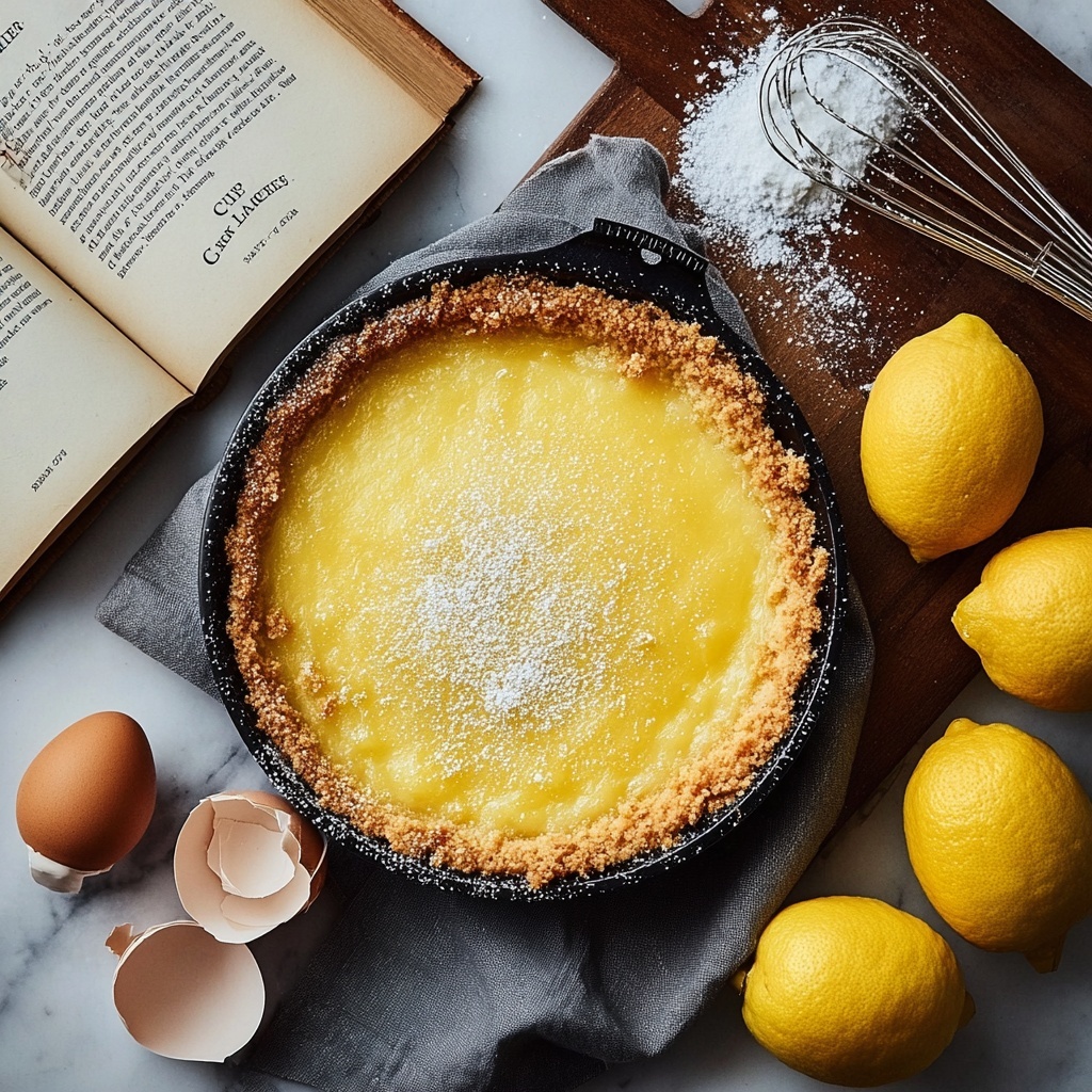 Magic Lemon Cobbler Recipe - Recipe Image