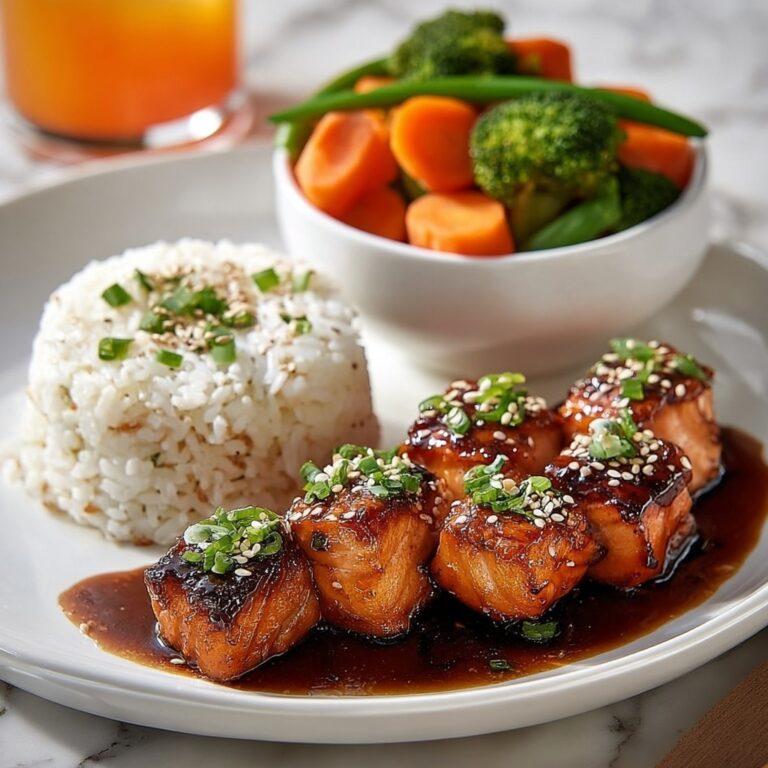 Honey Garlic Salmon Bites Recipe