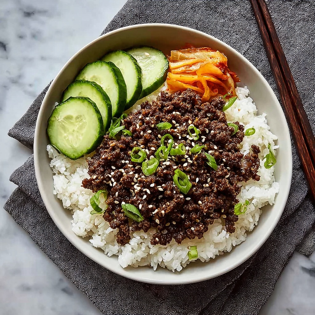 Korean Ground Beef Bowl Recipe - Recipe Image