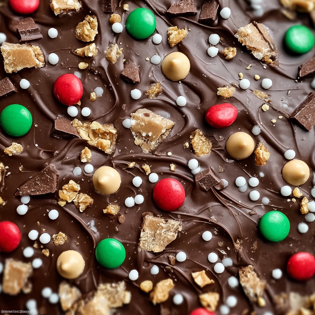 Irresistibly Festive Christmas Bark That’s Sweet and Crunchy Recipe - Recipe Image