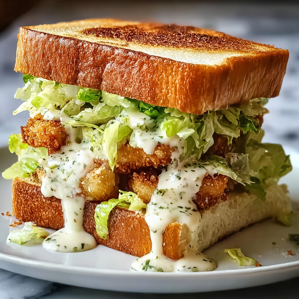 Crispy Crunchy Chicken Caesar Sandwich Recipe - Recipe Image