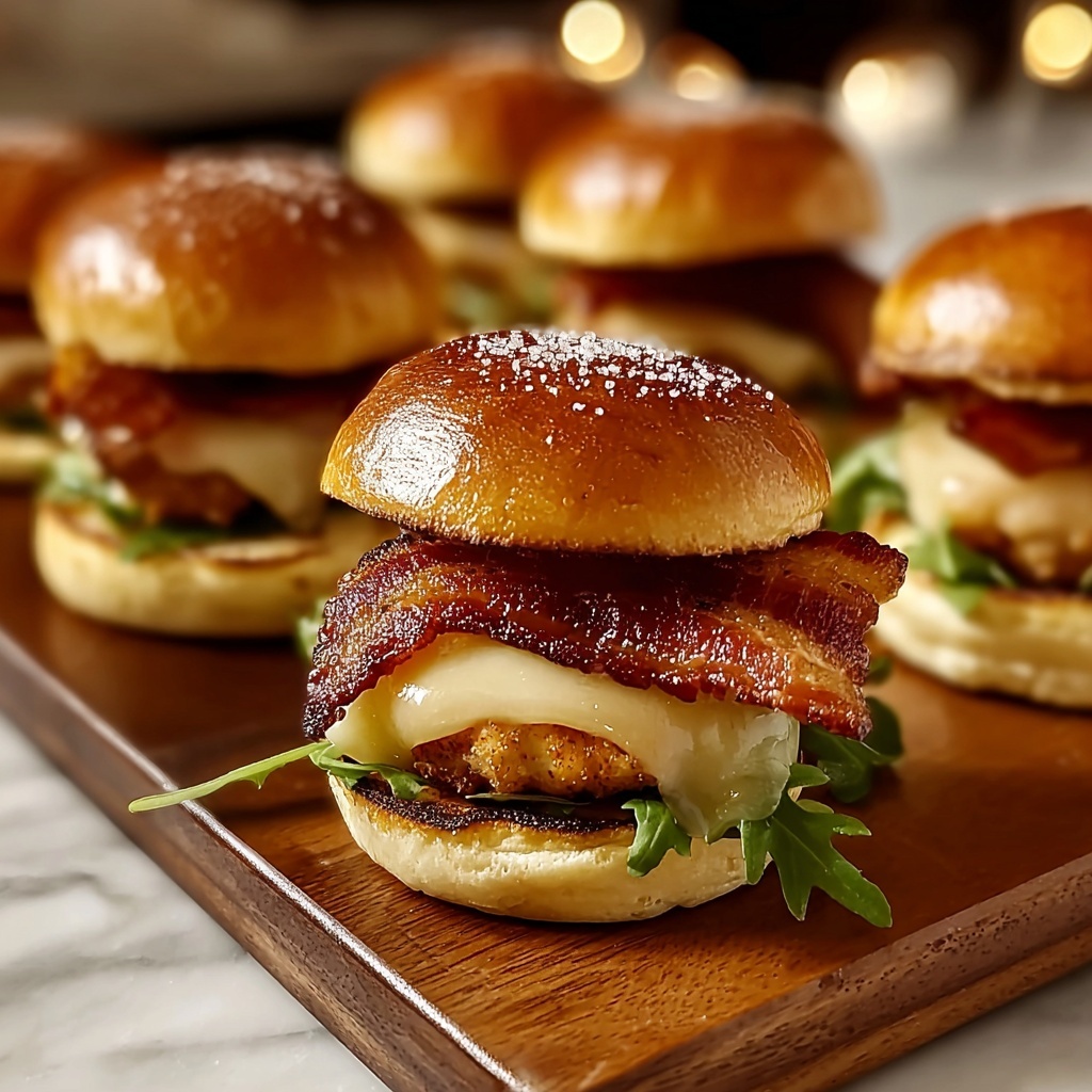 Irresistibly Sweet Maple Chicken Bacon Sliders Recipe - Recipe Image