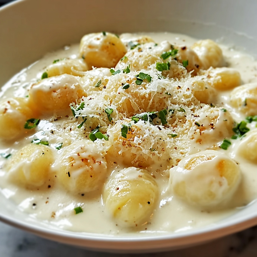 Decadent Millionaire Gnocchi with Creamy Parmesan and Truffle Oil Recipe - Recipe Image