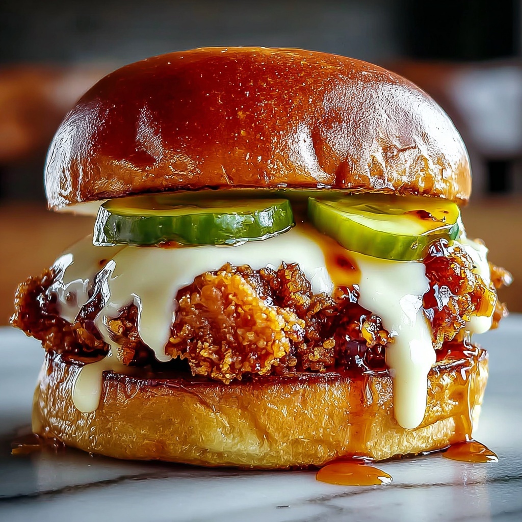 Irresistible Jalapeno Honey Drenched Crispy Fried Chicken Sandwich Recipe - Recipe Image
