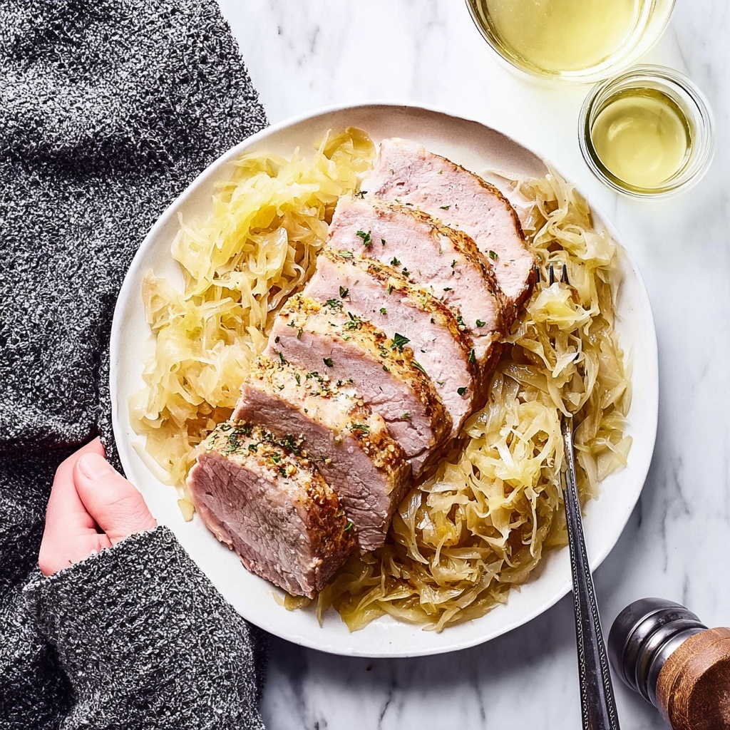 Pork Roast with Sweet Apple and Sauerkraut Recipe - Recipe Image