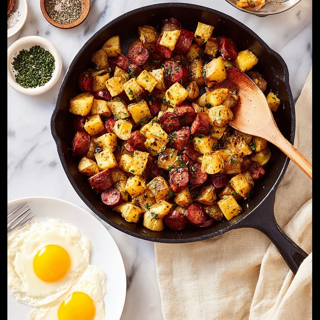 Corned Beef Hash with Crispy Potatoes and Onions Recipe - Recipe Image