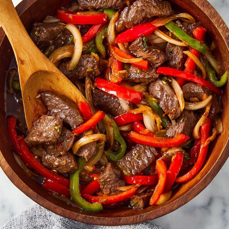 Steak with Peppers and Onions Recipe