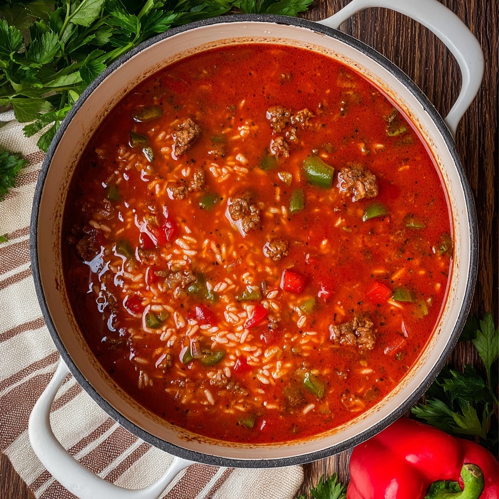 Stuffed Green Pepper Soup Recipe - Recipe Image