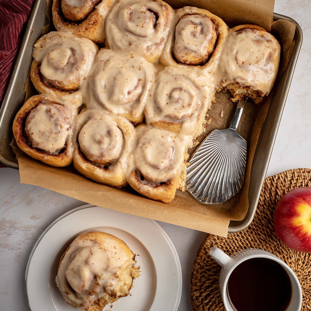 Apple Butter Cinnamon Rolls Recipe - Recipe Image