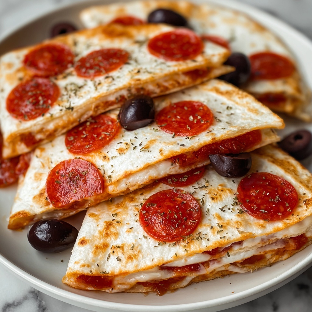 Pepperoni Pizza Quesadilla Recipe - Recipe Image