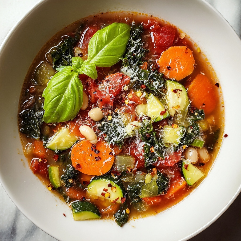 Savory Italian Kale Soup with Tender Vegetables Recipe - Recipe Image